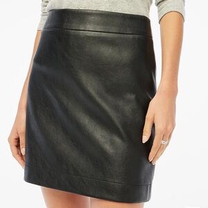 JCrew Faux Leather Mini Skirt